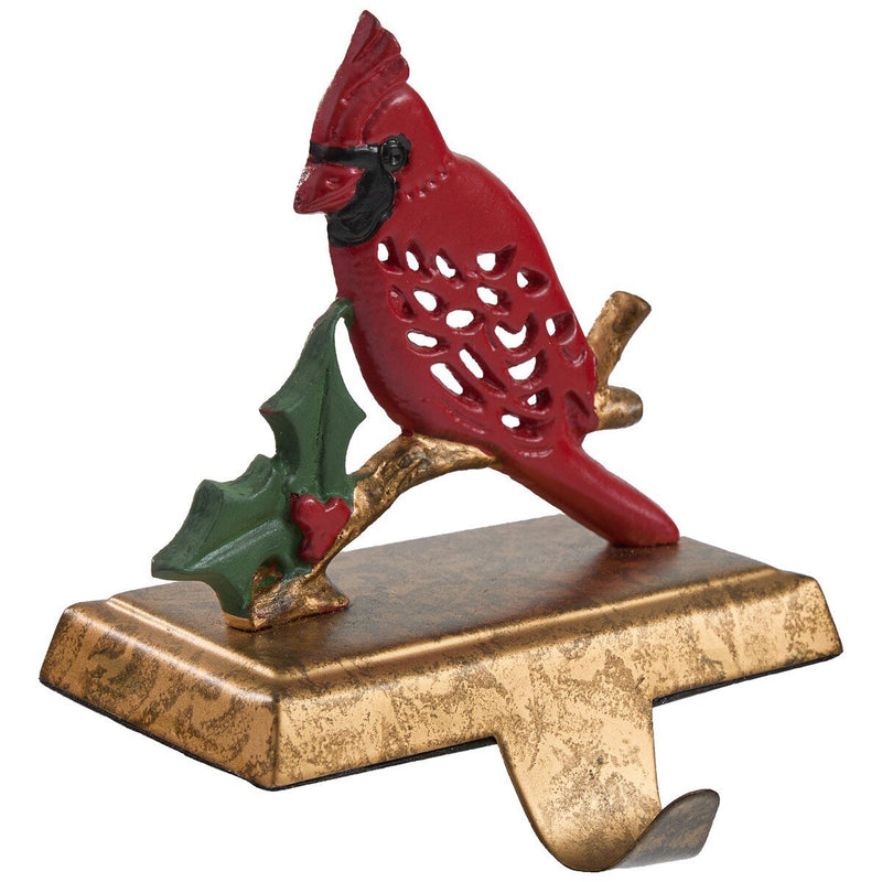 Cardinal Stocking Hanger  - Ozark Cabin Décor, LLC