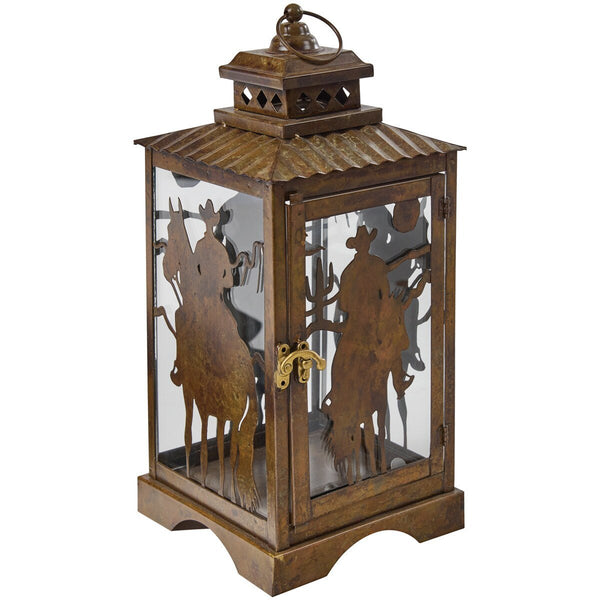 Cowboy Lantern Candle Holder - Ozark Cabin Décor, LLC