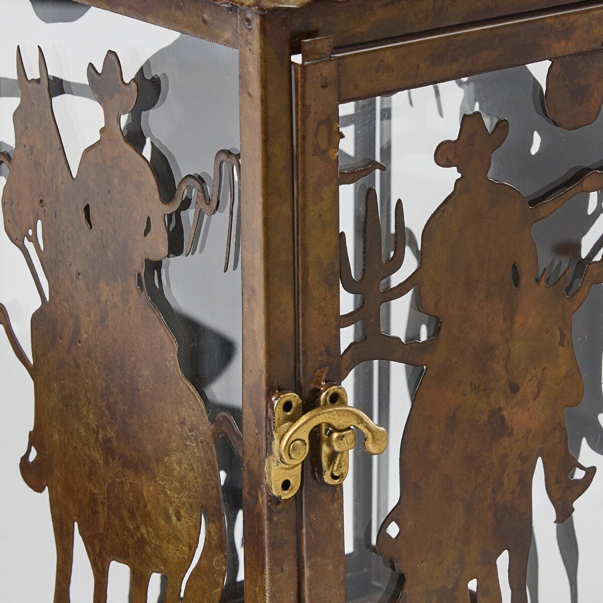 Cowboy Lantern Candle Holder - Ozark Cabin Décor, LLC