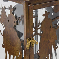 Cowboy Lantern Candle Holder - Ozark Cabin Décor, LLC