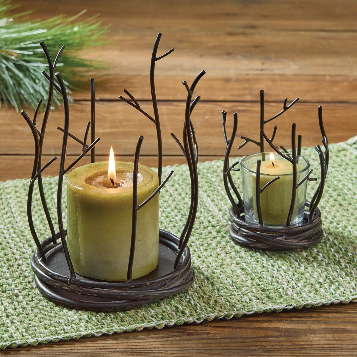 Twig Votive Holder - Ozark Cabin Décor, LLC