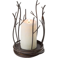 Twig Pillar Candle Holder - Ozark Cabin Décor, LLC