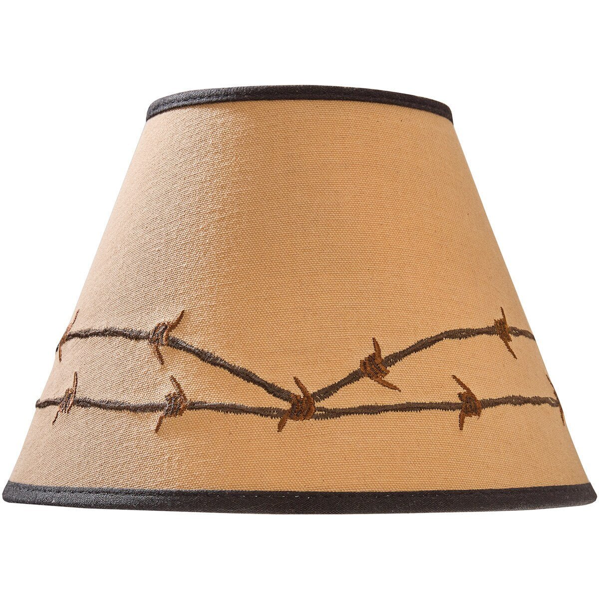 Barbed Wire Embroidered Lampshade - 10" - Thumbnail 3