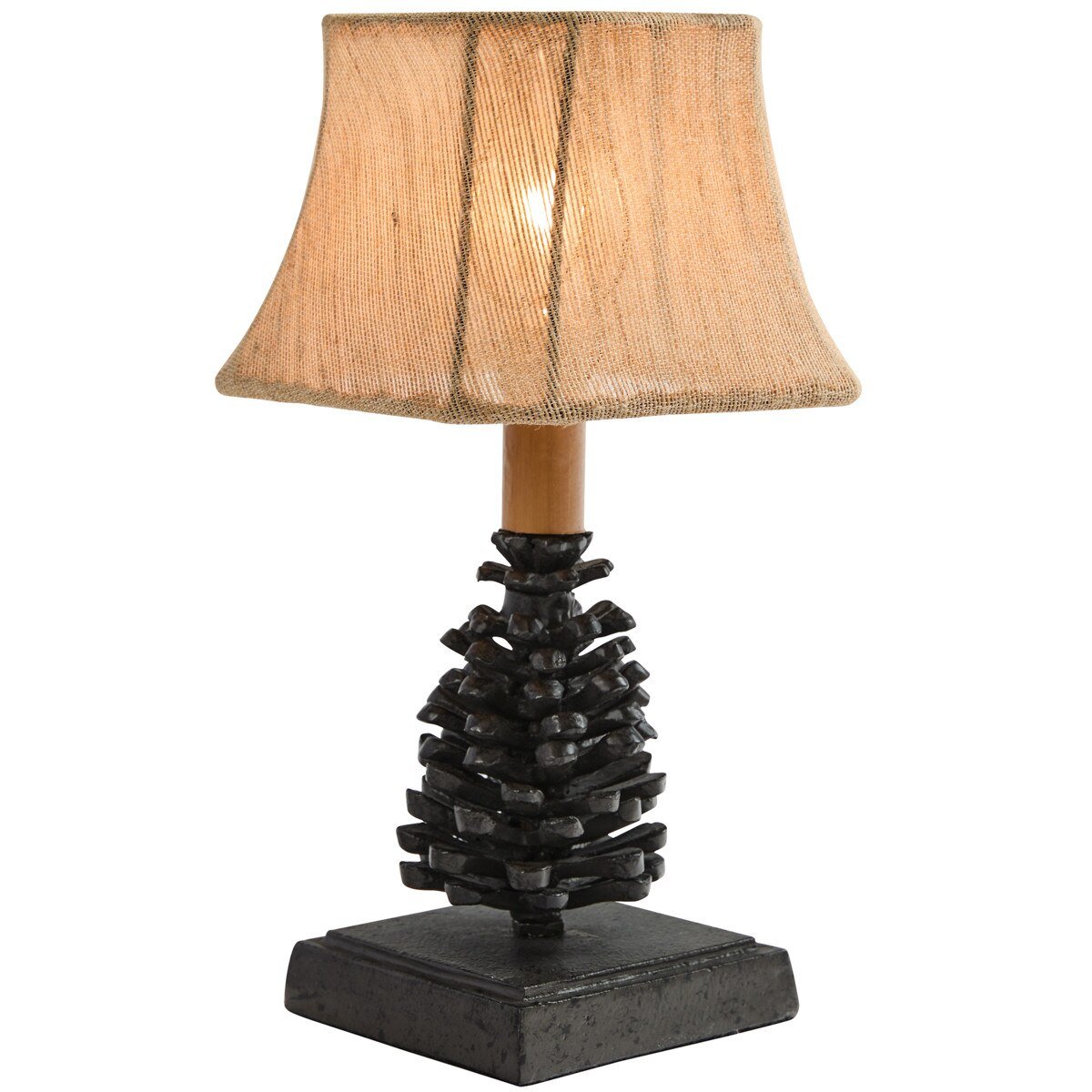 Pinecone Accent Lamp w/Shade - Ozark Cabin Décor, LLC