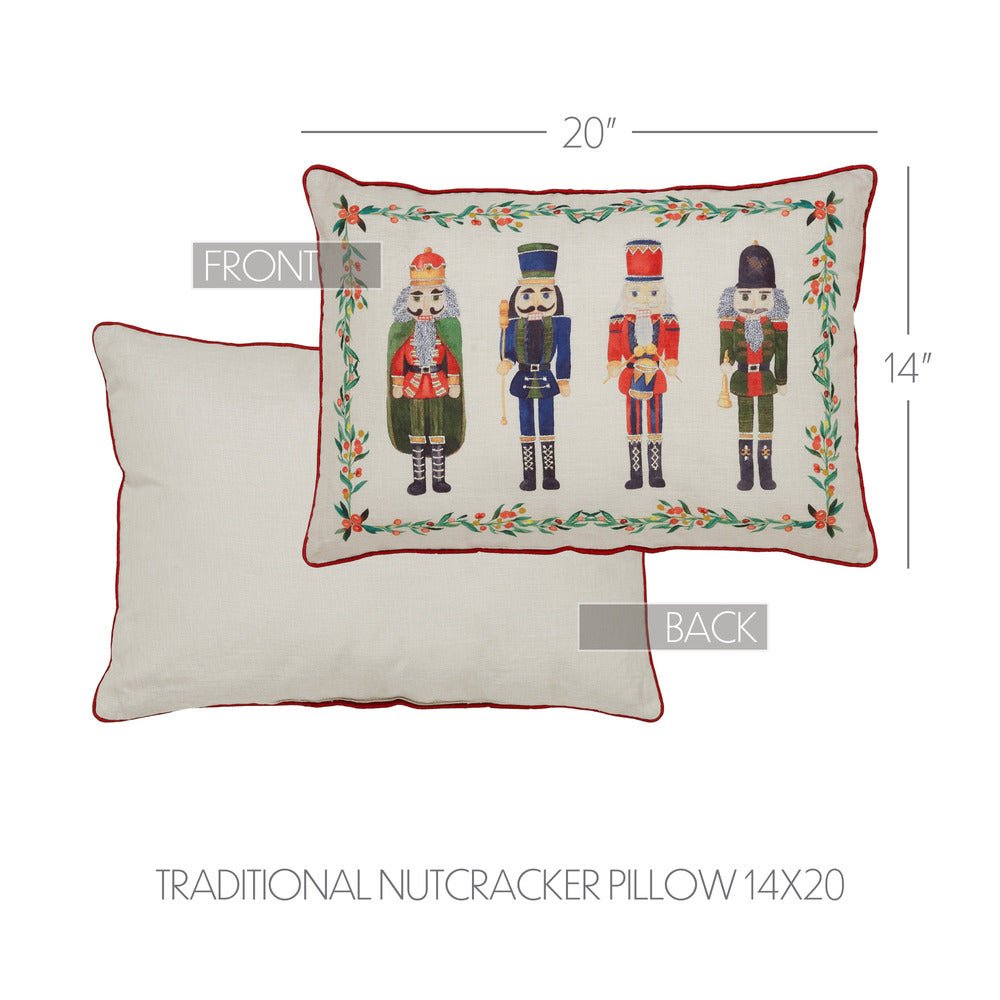 Traditional Nutcracker Throw Pillow - Ozark Cabin Décor, LLC