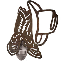 Boots And Hat Night Light - Ozark Cabin Décor, LLC