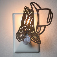 Boots And Hat Night Light - Ozark Cabin Décor, LLC