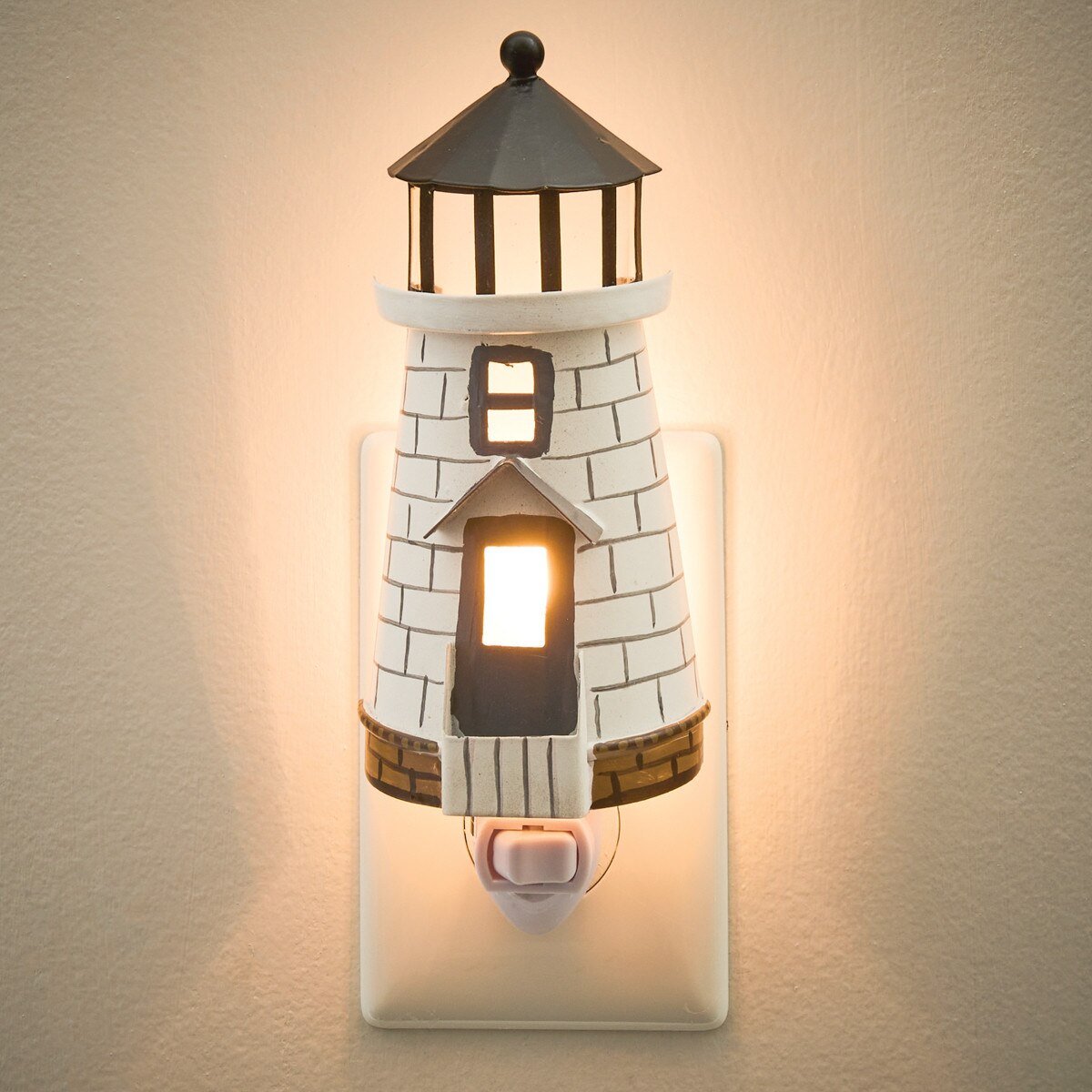 Mystic Seaport Light House Night Light - Ozark Cabin Décor, LLC