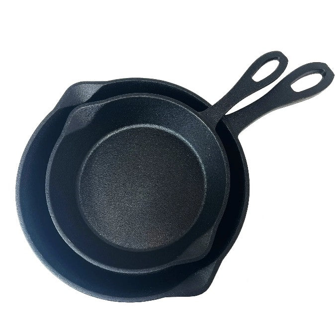 8 - in and 10 - in Cast Iron Skillet Set - Ozark Cabin Décor, LLC