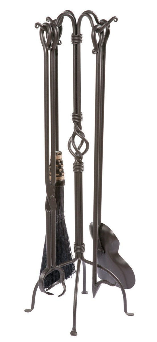 Woven Fireplace Tool Set - 5 Pc - Ozark Cabin Décor, LLC