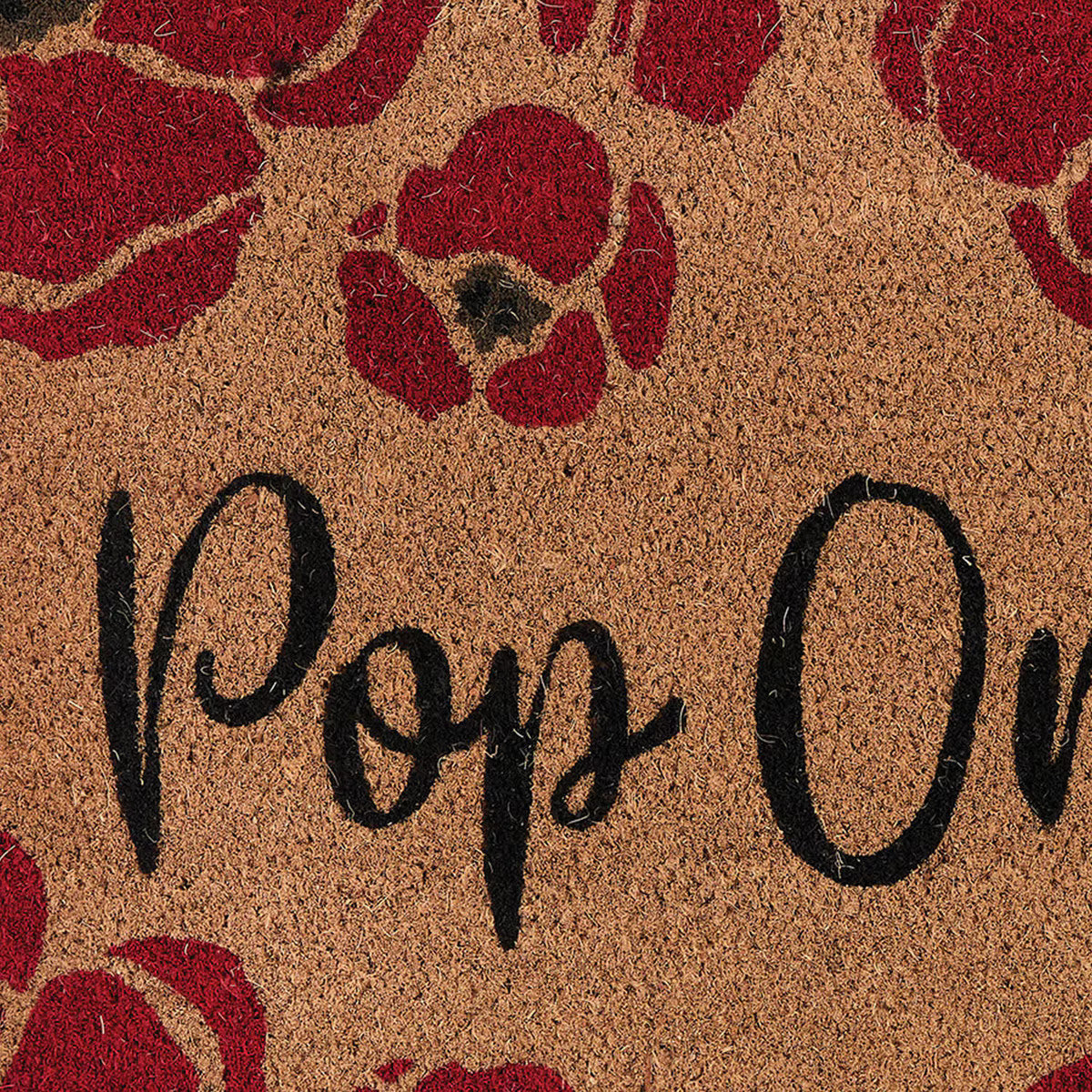 Poppy Coir Doormat Detailed