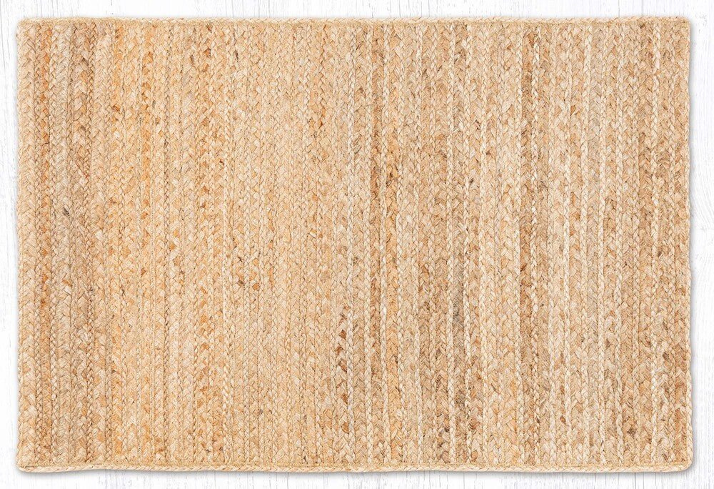 Natural Braided Jute Cabin Rug - Thumbnail 3