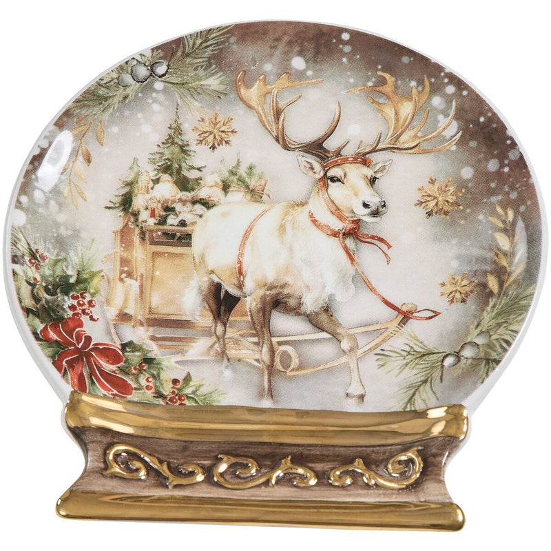 Snow Globe Reindeer Spoon Rest - Ozark Cabin Décor, LLC