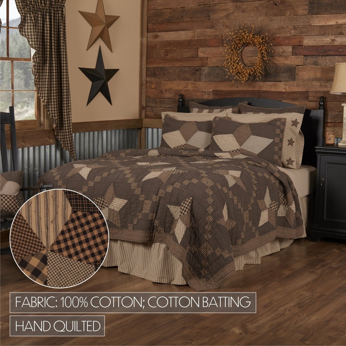 Farmhouse Star Quilt Collection - Twin - Ozark Cabin Décor, LLC