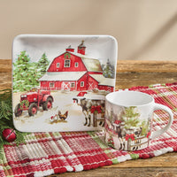 Christmas At The Farm Mug - Set of 4 - Ozark Cabin Décor, LLC