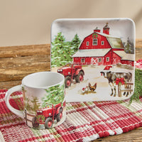 Christmas At The Farm Mug - Set of 4 - Ozark Cabin Décor, LLC
