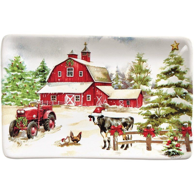 Christmas At The Farm Spoon Rest - Ozark Cabin Décor, LLC