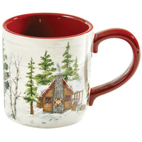 Snowflake Lodge Mug - Set of 4 - Ozark Cabin Décor, LLC