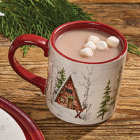 Snowflake Lodge Mug - Set of 4 - Ozark Cabin Décor, LLC