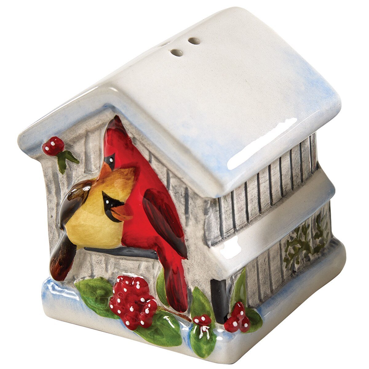 Holiday Cardinal Love Salt & Pepper Set - Ozark Cabin Décor, LLC