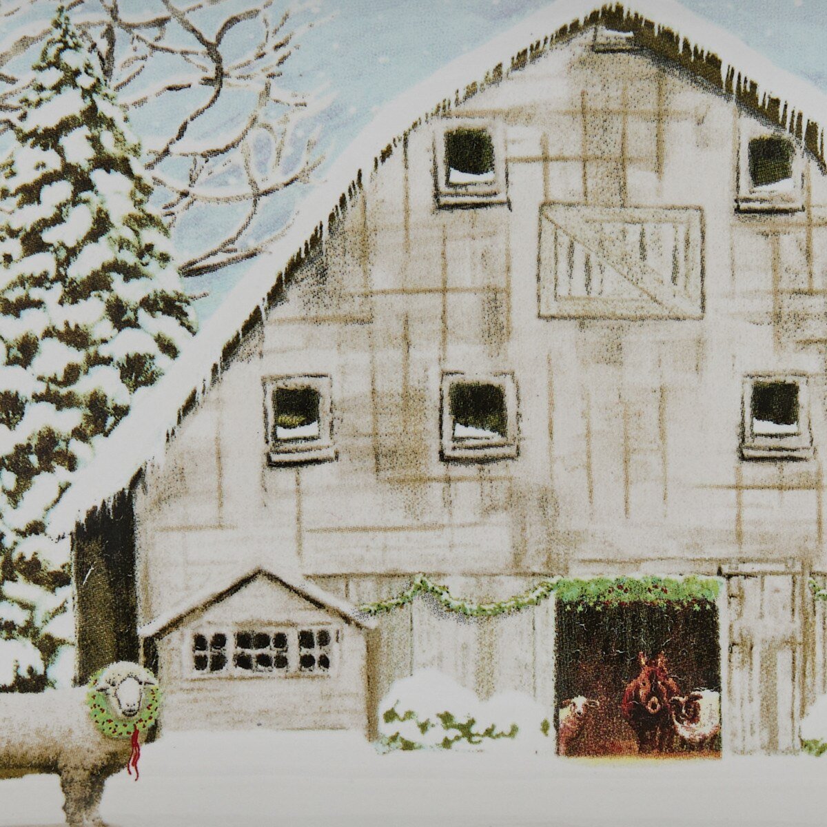 Christmas Barn Spoon Rest - Ozark Cabin Décor, LLC