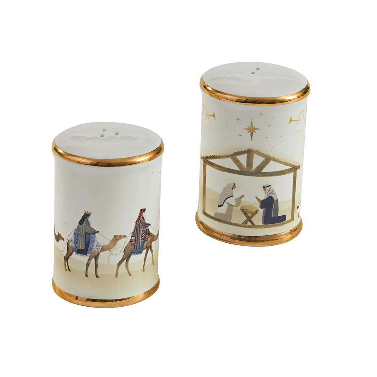 Away In A Manger Salt & Pepper Set - Ozark Cabin Décor, LLC