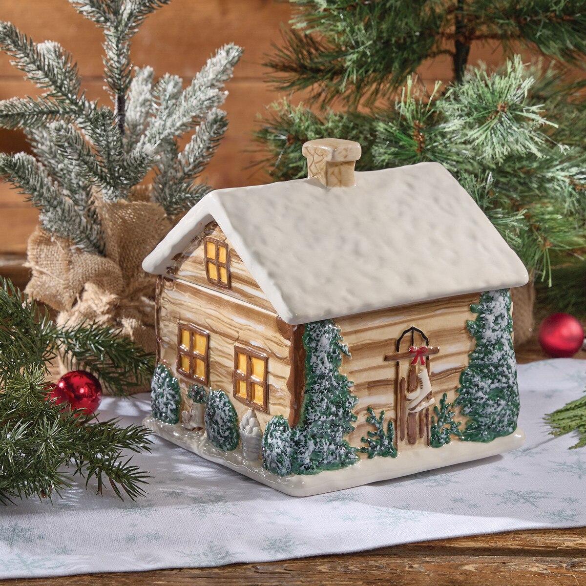 Cabin Sweet Cabin Cookie Jar
