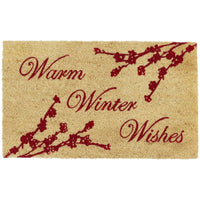 Warm Winter Wishes Doormat - Ozark Cabin Décor, LLC