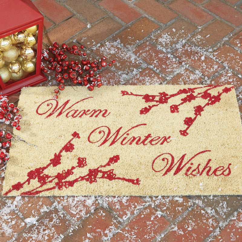 Warm Winter Wishes Doormat - Ozark Cabin Décor, LLC