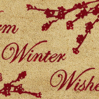 Warm Winter Wishes Doormat - Ozark Cabin Décor, LLC