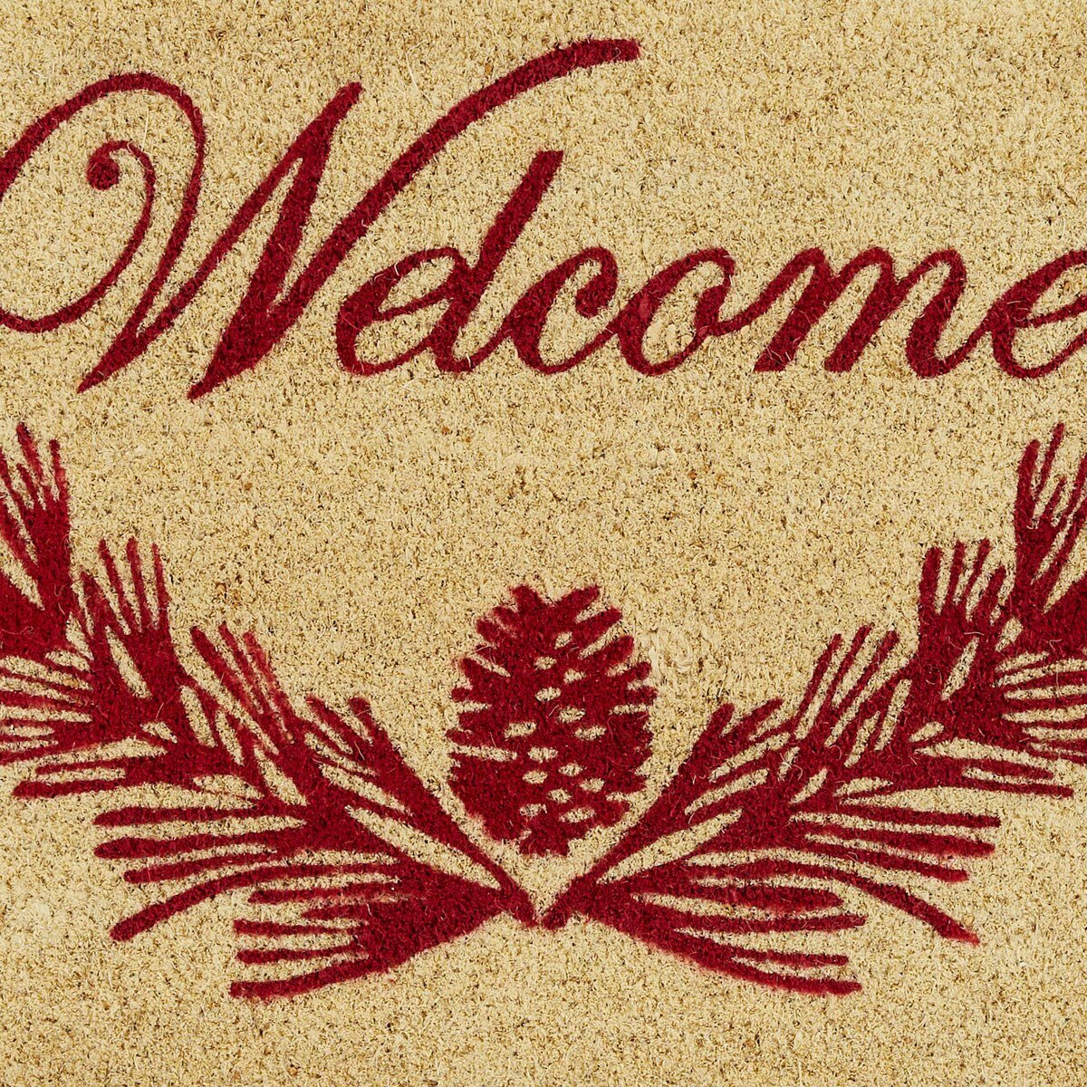 Pinecone Welcome Coir Doormat - Ozark Cabin Décor, LLC