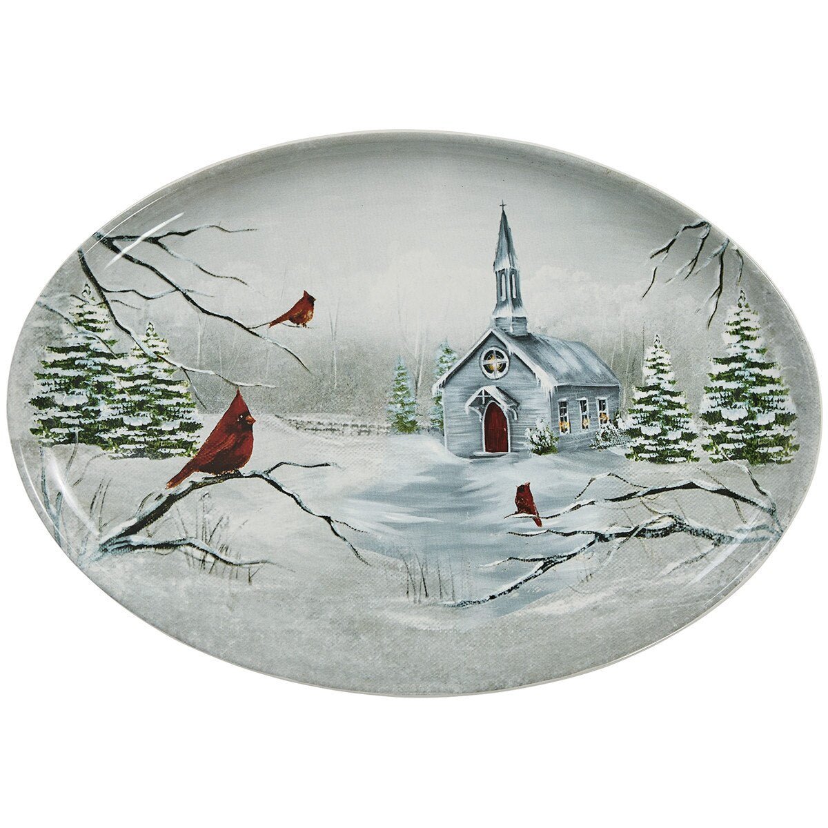 All Is Calm Oval Serving Platter - Thumbnail 2