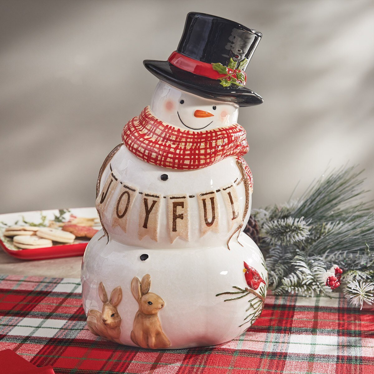 Flurry Friends Snowman Cookie Jar