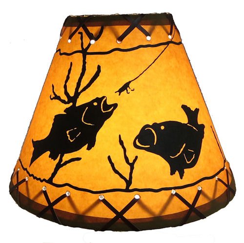 Fish Clip-On Lamp Shade - 9" - Thumbnail 2