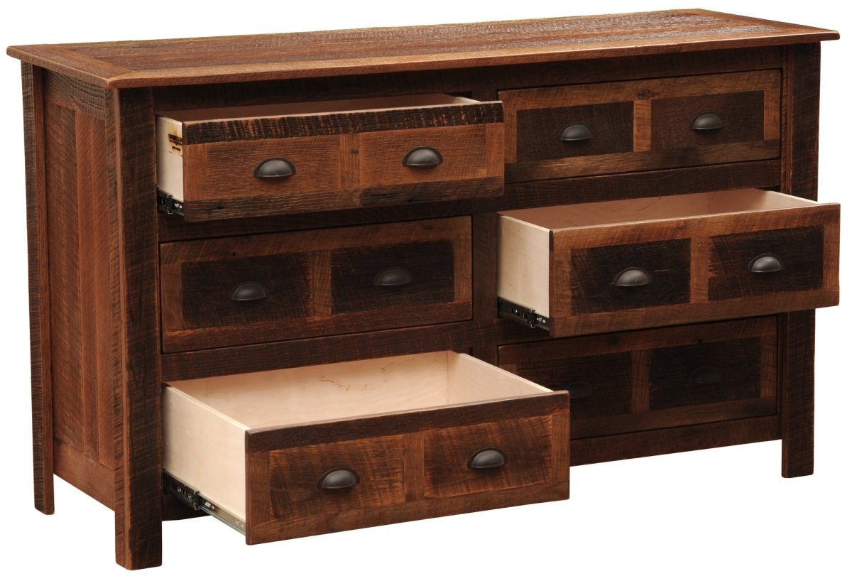 Fireside Lodge Barnwood Six Drawer Dresser - Thumbnail 4