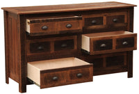 Barnwood Six Drawer Dresser - Ozark Cabin Décor, LLC