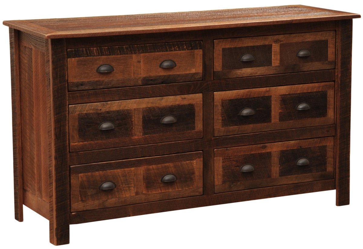 Fireside Lodge Barnwood Six Drawer Dresser - Thumbnail 5