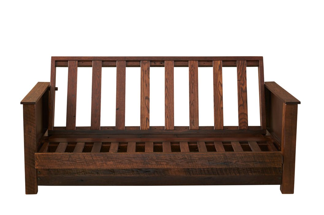 Barnwood Futon With Mattress - Ozark Cabin Décor, LLC