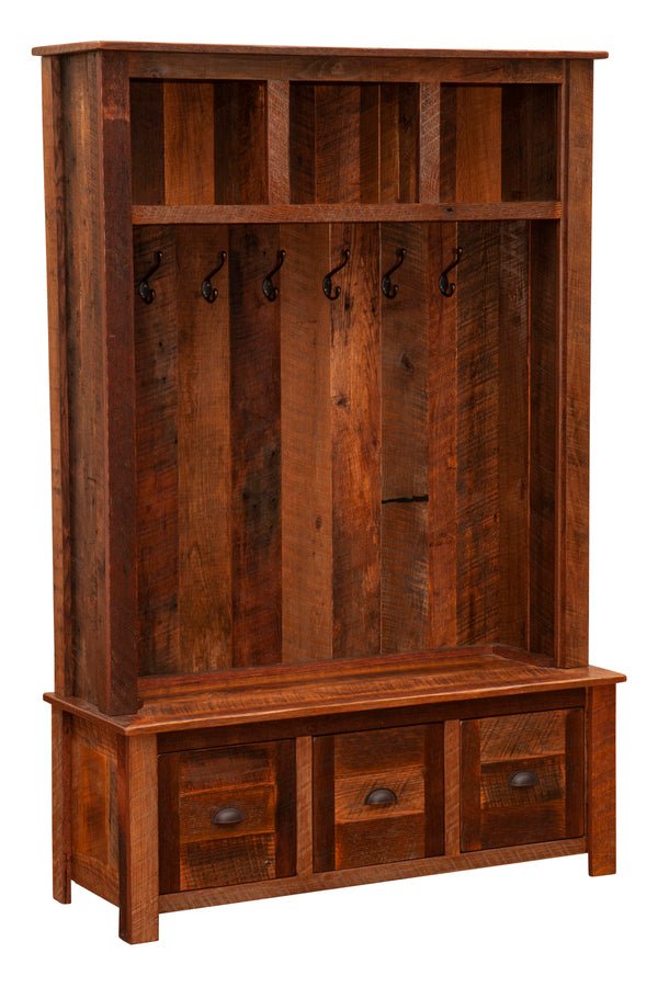 Barnwood Entry Locker Unit - Ozark Cabin Décor, LLC
