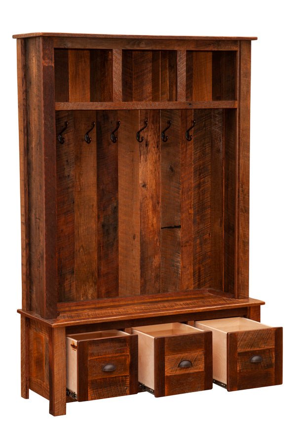 Barnwood Entry Locker Unit - Ozark Cabin Décor, LLC