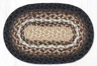 Brown/Tan/Ivory Braided Jute Trivet & Swatch - Ozark Cabin Décor, LLC