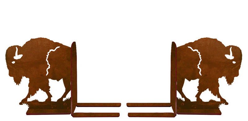 Buffalo Metal Art Bookend Set