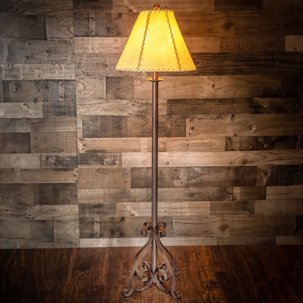Rusted Iron Floor Lamp - Thumbnail 2