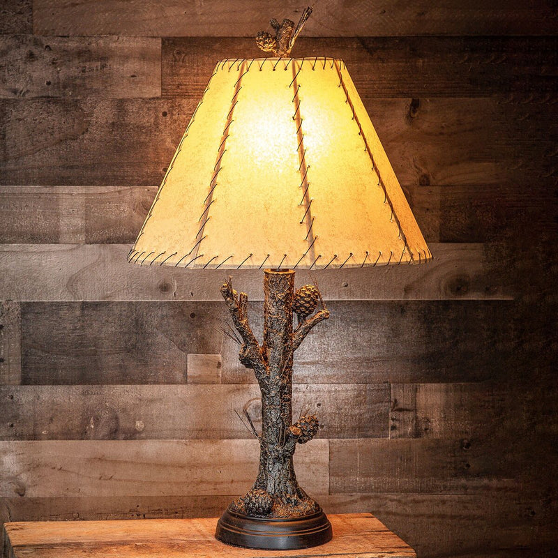Pinecone Table Lamp - Ozark Cabin Décor, LLC