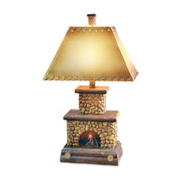 Fireplace Table Lamp - Ozark Cabin Décor, LLC