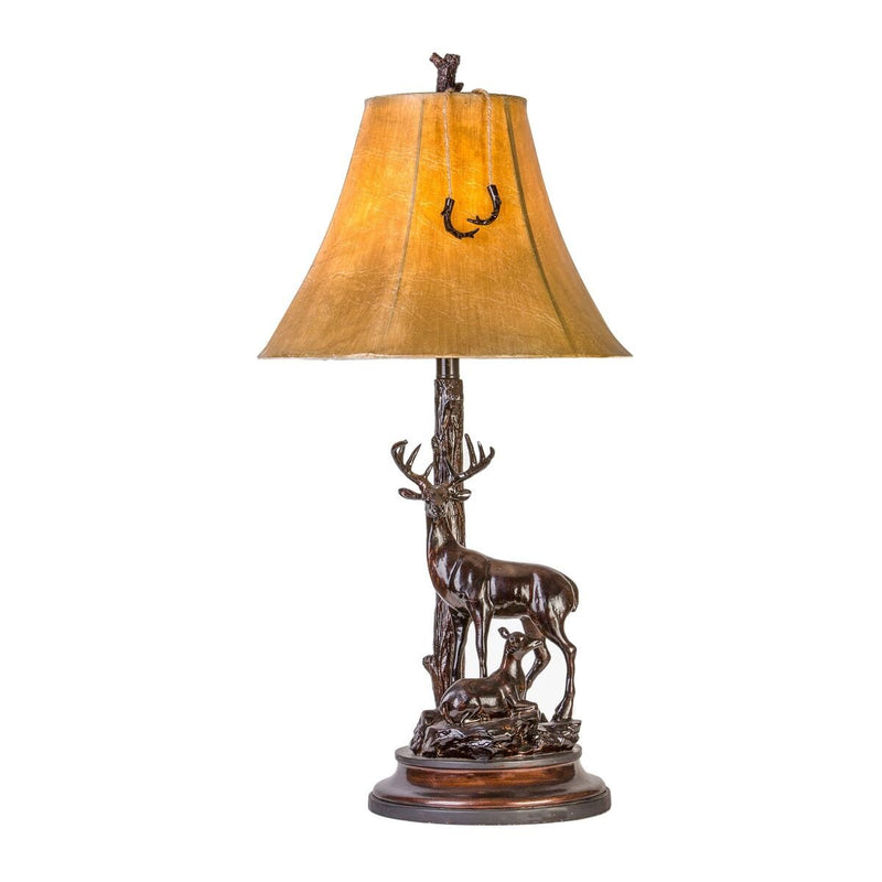 Grand Buck & Doe Table Lamp - Ozark Cabin Décor, LLC
