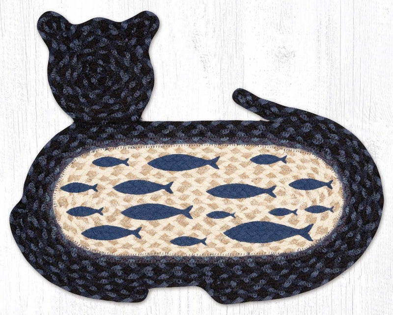 Fish Cat - Shaped Rug - Ozark Cabin Décor, LLC