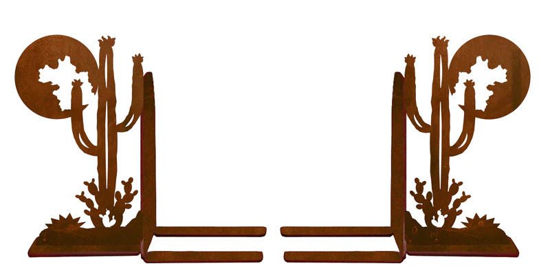 Cactus Moon Bookend Set