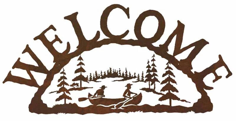 Canoe Welcome Sign