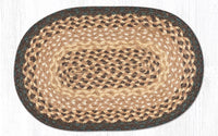 Chocolate/Natural Braided Jute Trivet & Swatch - Ozark Cabin Décor, LLC